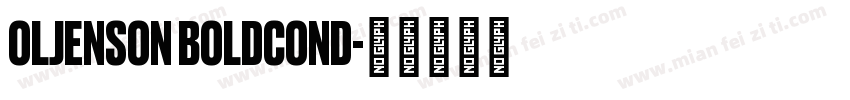 OLJenson BoldCond字体转换